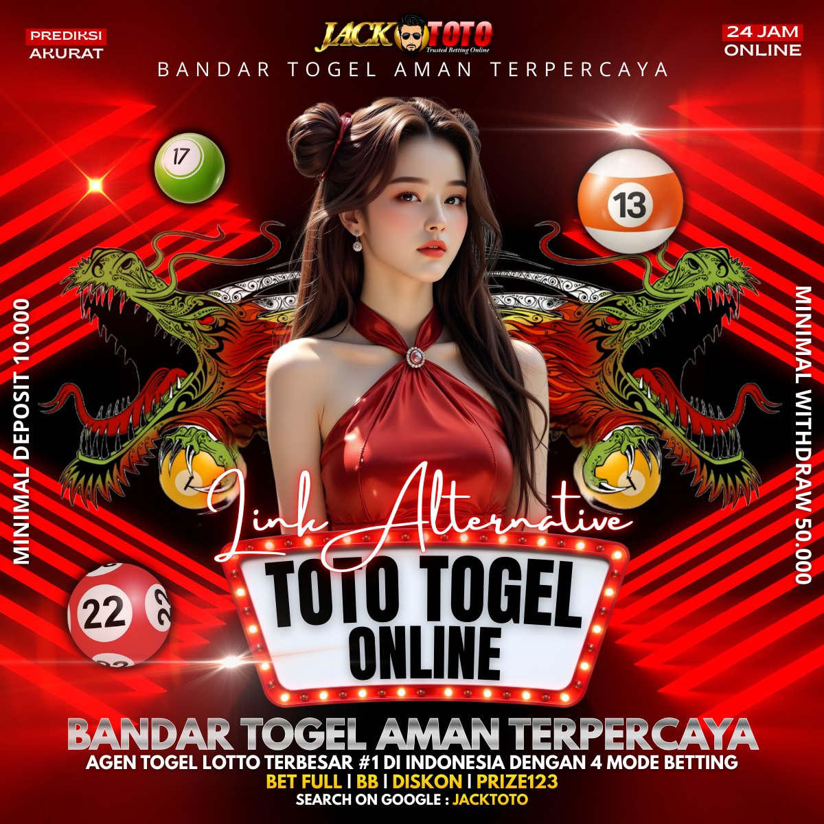 JACKTOTO -  Rekreasi Tempat Link Situs Toto Togel Online 4D Ternama Saat Ini