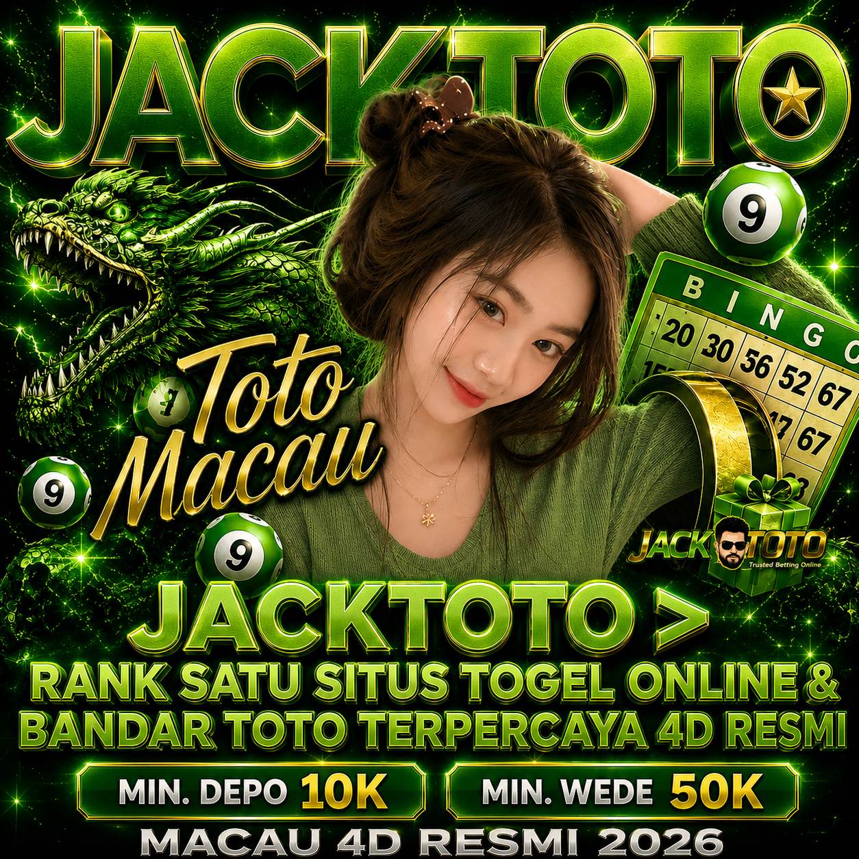 JACKTOTO 🐉 TOP 1 Situs Toto Togel Online Dengan Pasaran Macau Resmi 4D